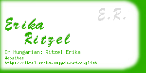 erika ritzel business card